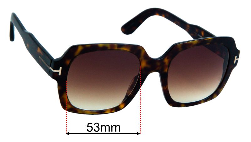 Tom Ford Autumn TF660 53mm Replacement Lenses